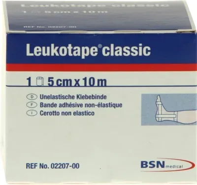 LEUKOTAPE Classic 5 cmx10 m weiß 1 St Verband