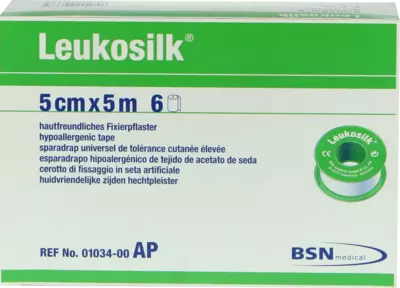 LEUKOSILK 5 cmx5 m 6 St Pflaster