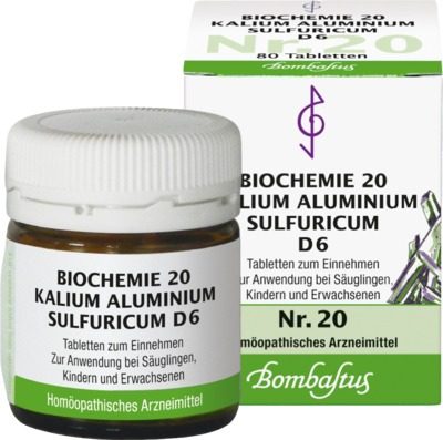 BIOCHEMIE 20 Kalium aluminium sulfuricum D 6 Tabl. 80 St Tabletten