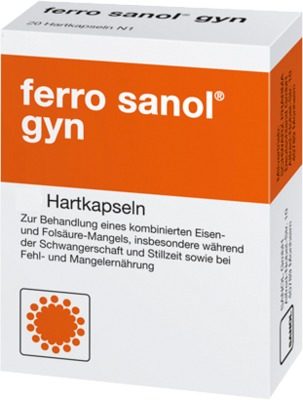 Ferro sanol gyn 50 St Hartkapseln mit magensaftresistent überzogenen Pellets