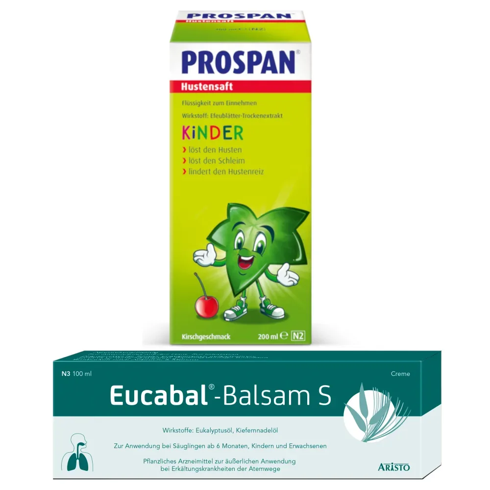 PROSPAN Hustensaft + Eucabal Balsam S Set 1 Sparset