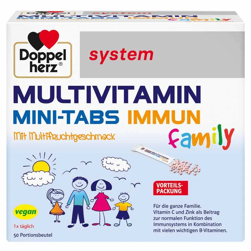 Doppelherz system MULTIVITAMIN MINI-TABS IMMUN 50 St Pellets