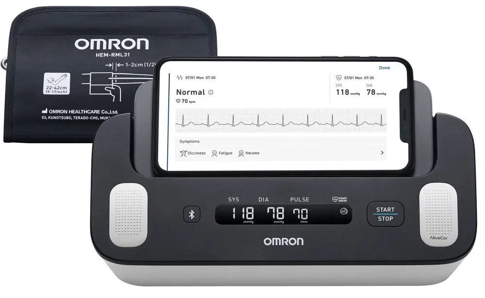 OMRON Complete Blutzuckermessgerät + EKG Oberarm 1 St