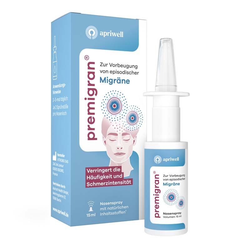 apriwell premigran Migräne Nasenspray 15 ml Nasenspray