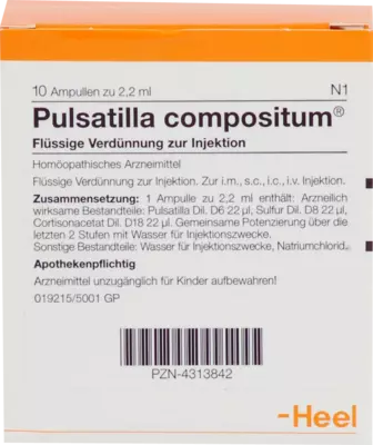 PULSATILLA COMPOSITUM Ampullen 10 St Ampullen