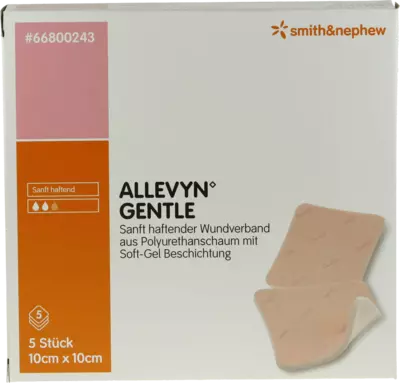 ALLEVYN Gentle 10x10 cm Schaumverb. 5 St Verband