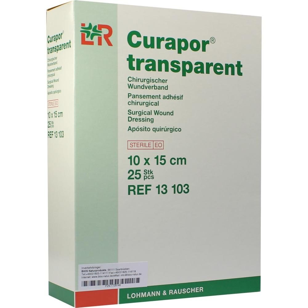 CURAPOR Wundverband steril transparent 10x15 cm 25 St Verband
