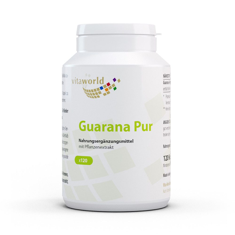 VITA WORLD Guarana Pur 500mg 120 St Kapseln