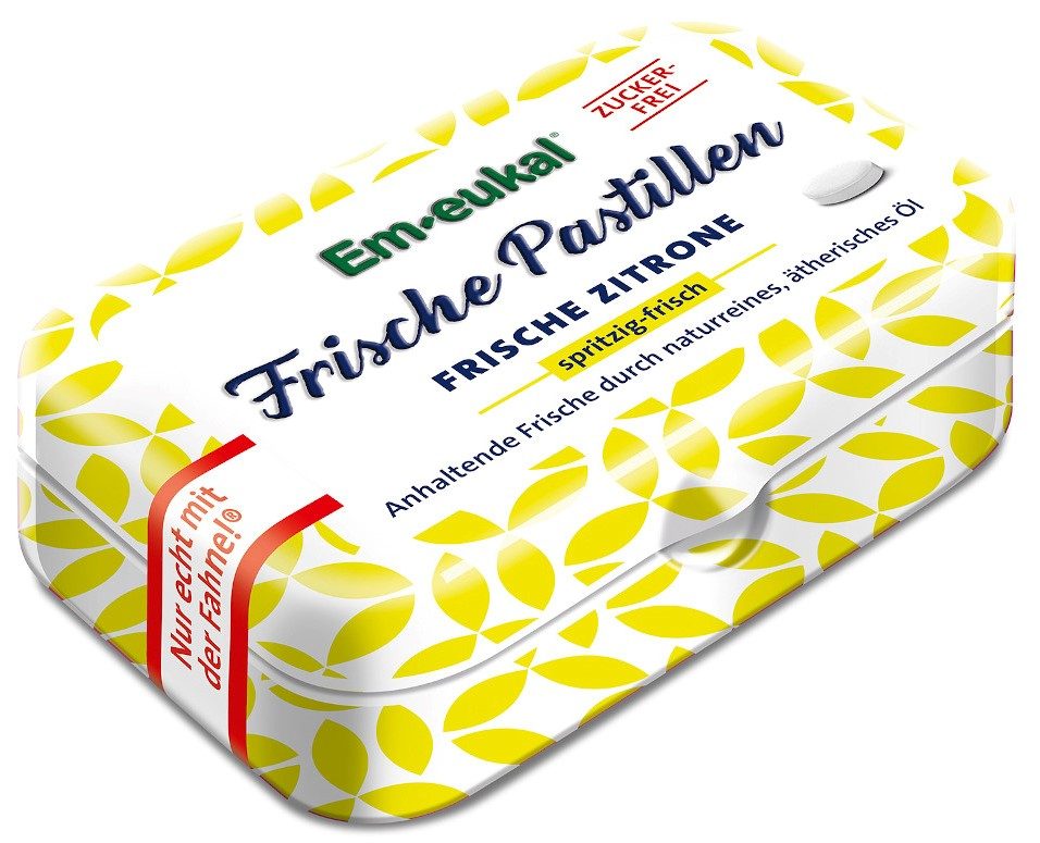 Em-eukal Frische Pastillen ZITRONE Zuckerfrei 20 g Pastillen