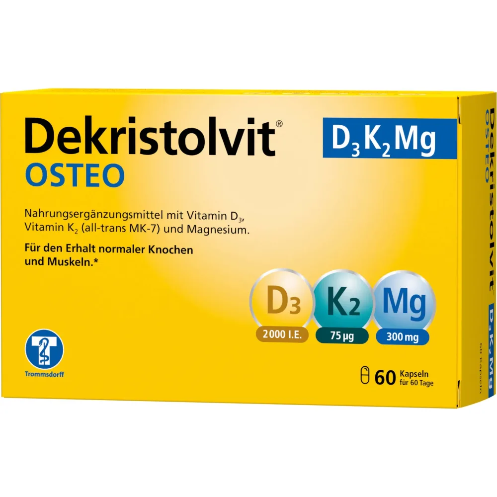 Dekristolvit OSTEO D3 K2 Mg 60 St Kapseln