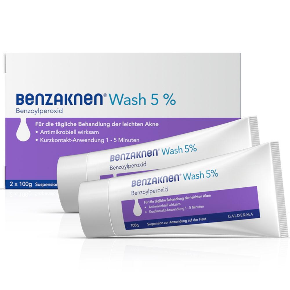 Benzaknen Wash 5% 2X100 g Suspension
