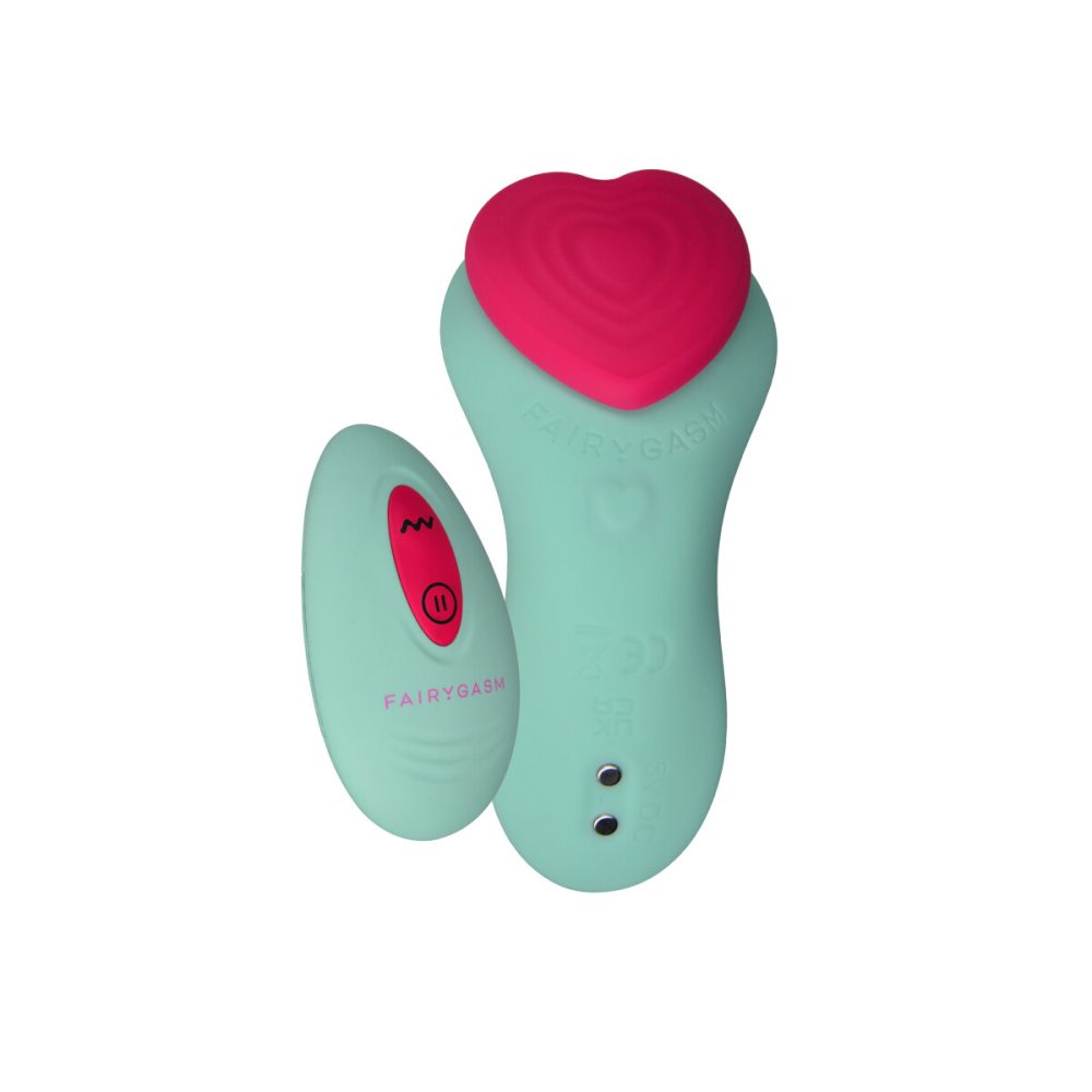 Fairygasm HeartGem Green Slip Vibrator