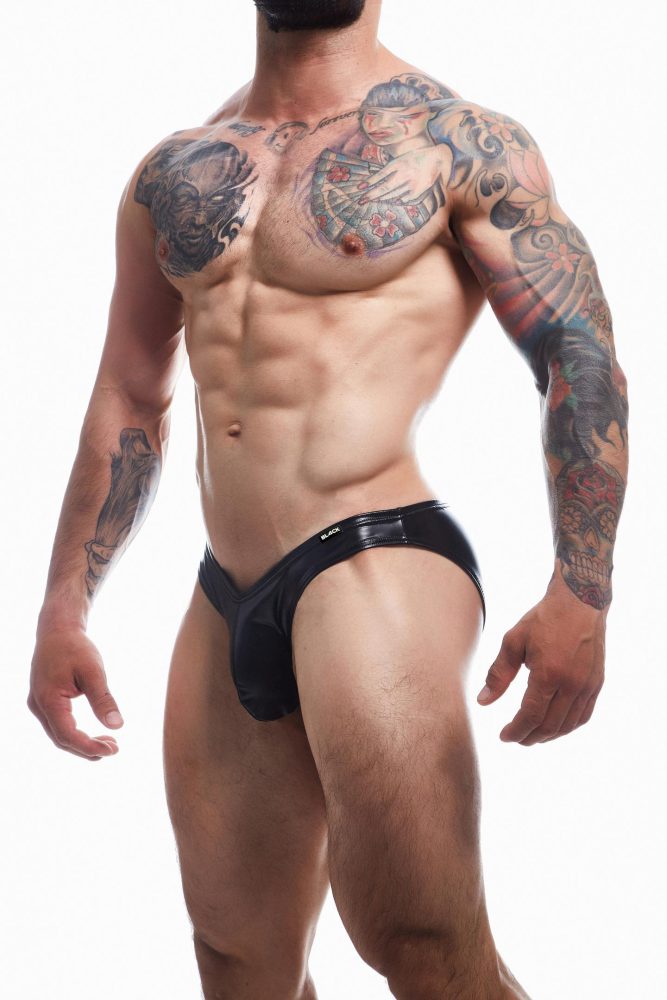 Cut4Men Wetlook Slip Black