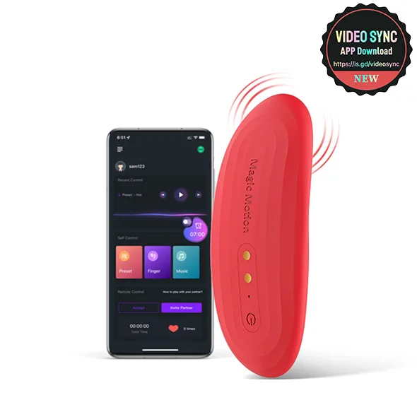 Magic Motion Nyx Smart Panty Vibrator Red
