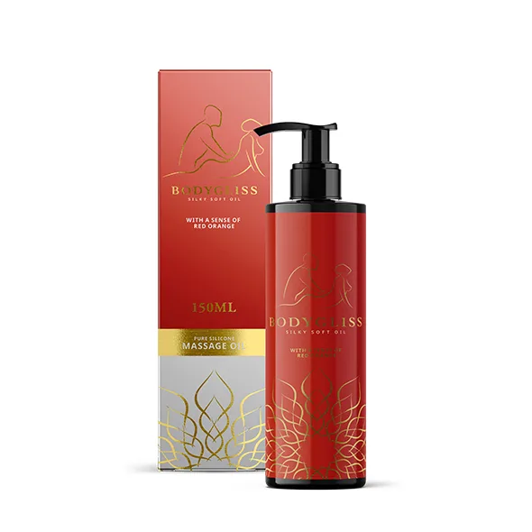 BodyGliss Massage Oil and Lubricant in 1 Red Orange Temptation 150ml