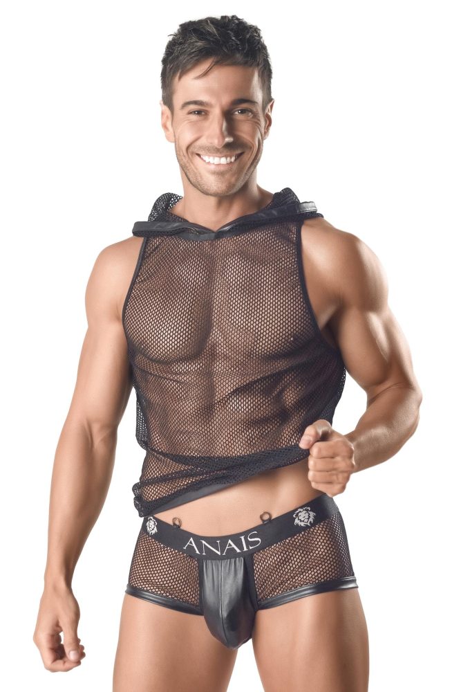 Herren Kapuzen-Netz-Shirt 054992