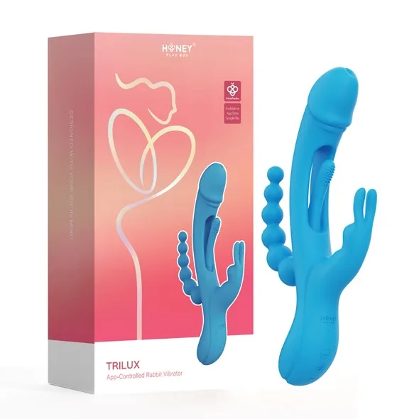 Trilux Rabbit Vibrator Blue