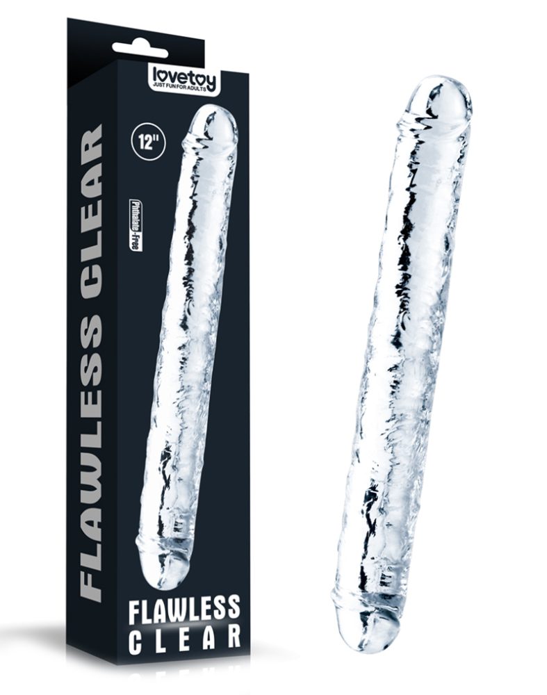 Flawless Clear Double Dildo 30 cm