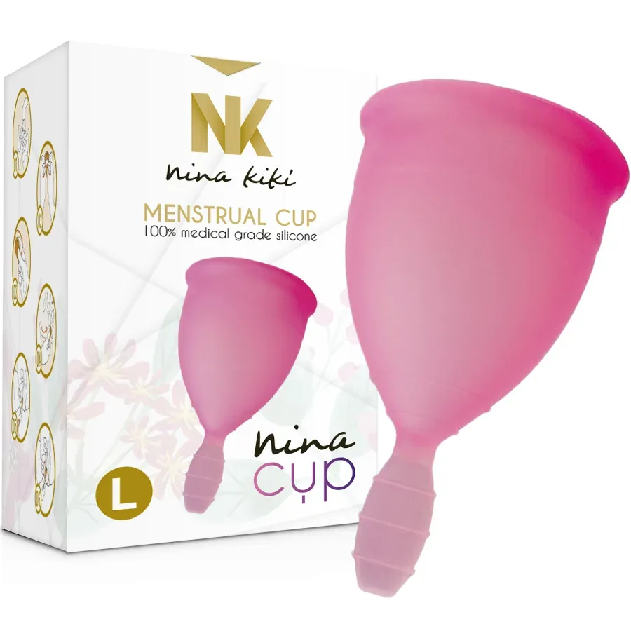 Nina Kikí Menstrual Cup Grösse L Rosa