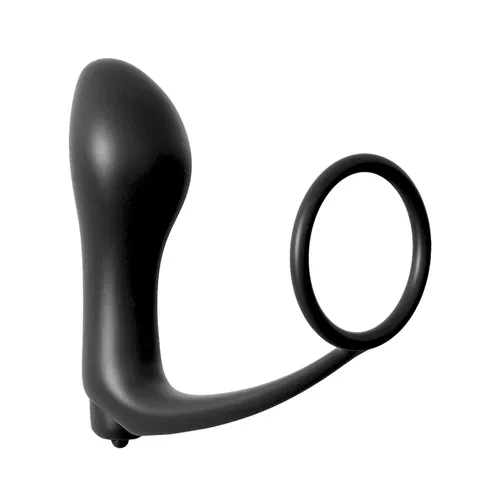 Penisring mit Vibro-Analplug ?Ass-Gasm Cockring Vibrating Plug?