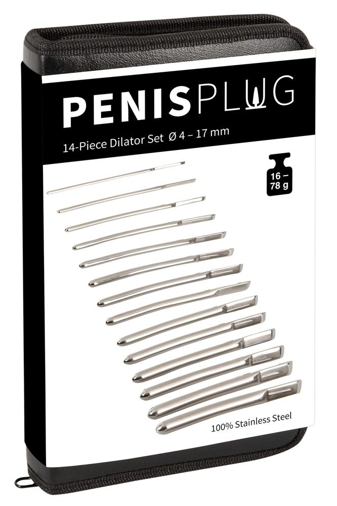 ?14-Piece Dilator Set?, verschiedene Ø und Gewichte sortiert in edlem Etui