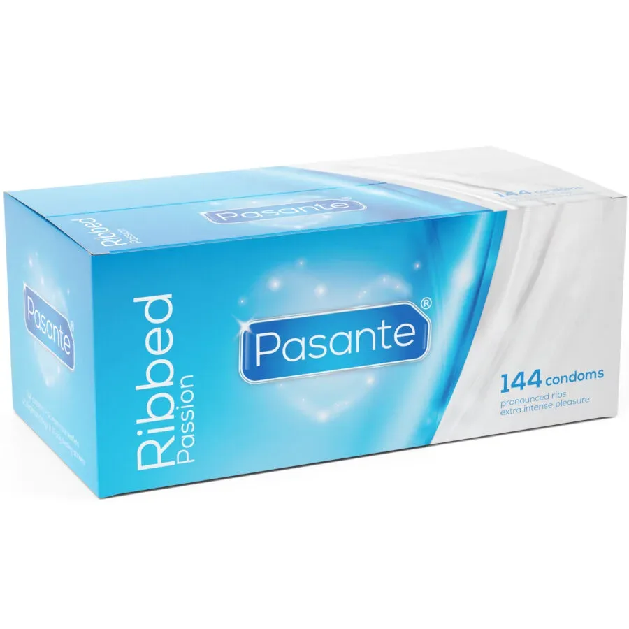 Pasante Gerippte Passion-Kondome 144 Stück