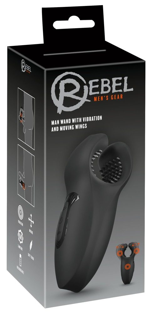 Masturbator ?Man Wand? mit Vibration und Knet-Massage