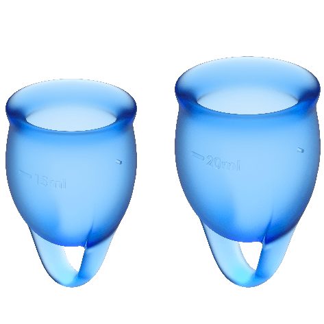 Satisfyer -  Feel Confident Menstrual Cup, One Size, Nachtblau