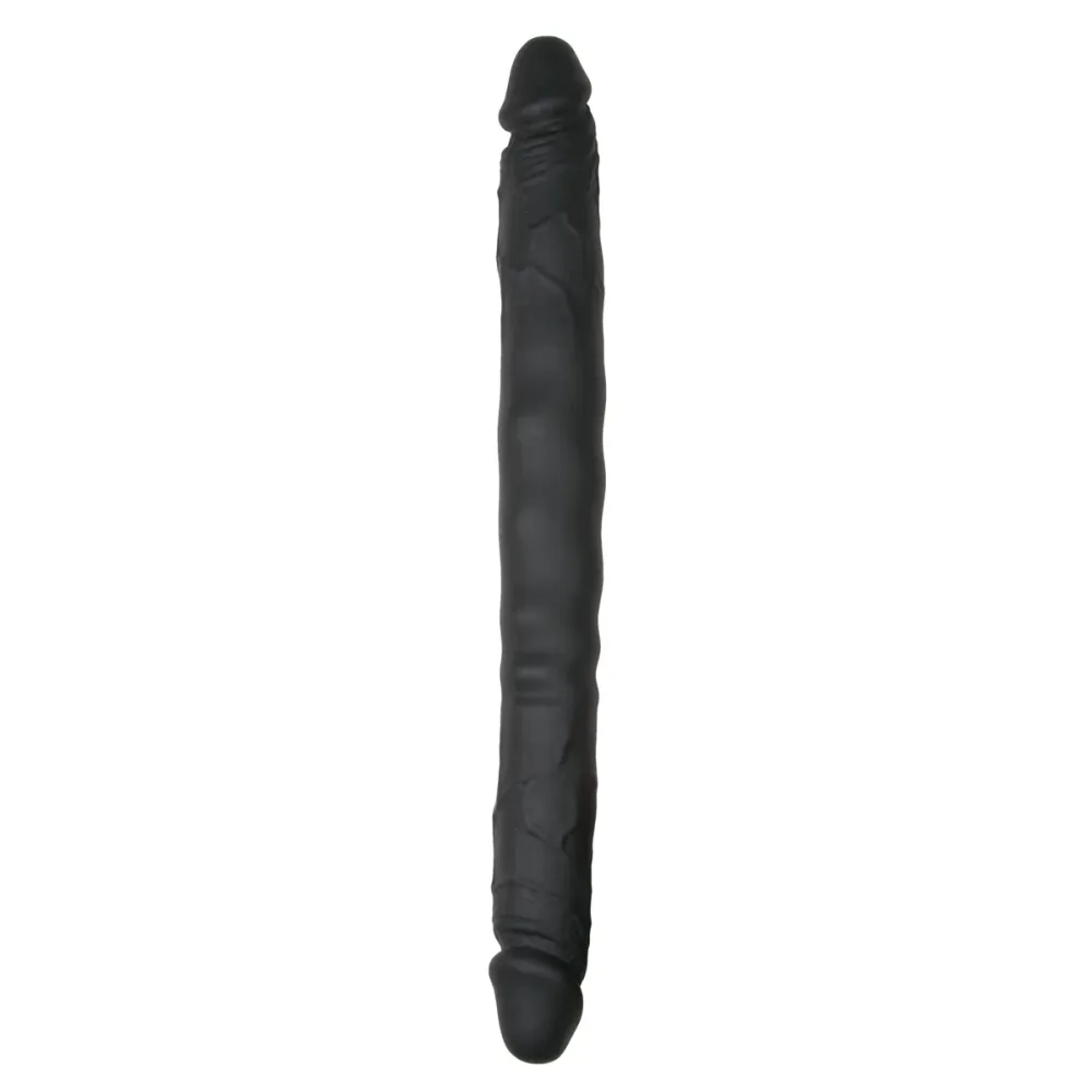 Double Ended Dildo schwarz 40cm