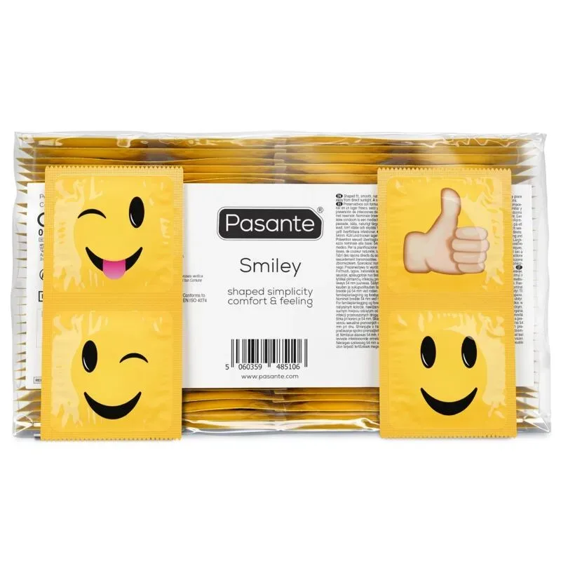Pasante Kondome Smiley Beutel 144 Stück