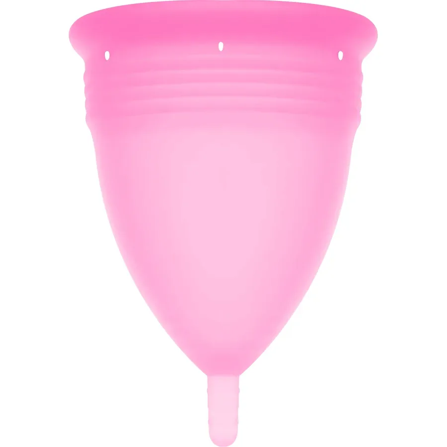 Stercup FDA Silikon-Menstrualcup Rosa Grösse L
