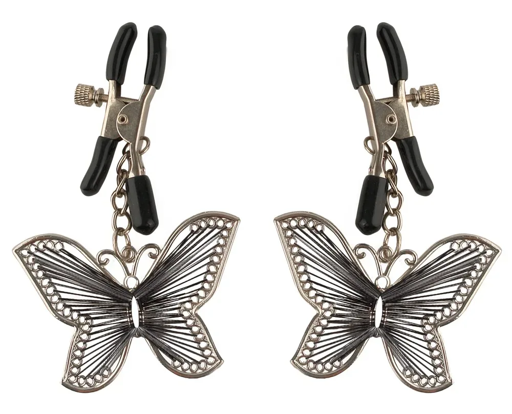 Nippelklammern ?Butterfly Nipple Clamps?, mit Schmuckelementen