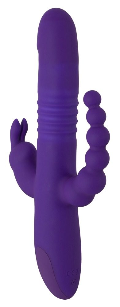 Stoßvibrator ?Thrusting Pearl Triple Vibrator? mit Klitoris- und Analvibrator