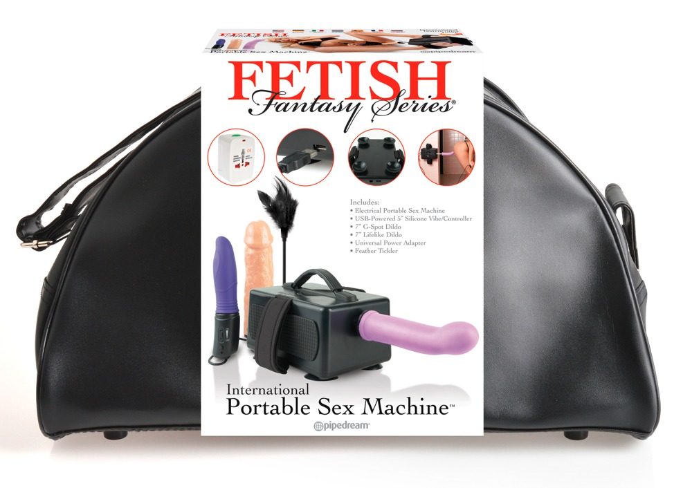 Sexmaschine ?International Portable Sex Machine? mit 2 Dildos plus Vibrator