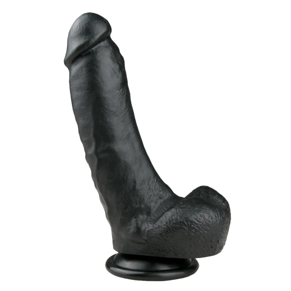 Realistischer Dildo schwarz 20cm
