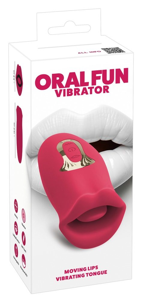 Auflegevibrator ?Oral Fun? mit Moving-Lips & Vibro-Zunge