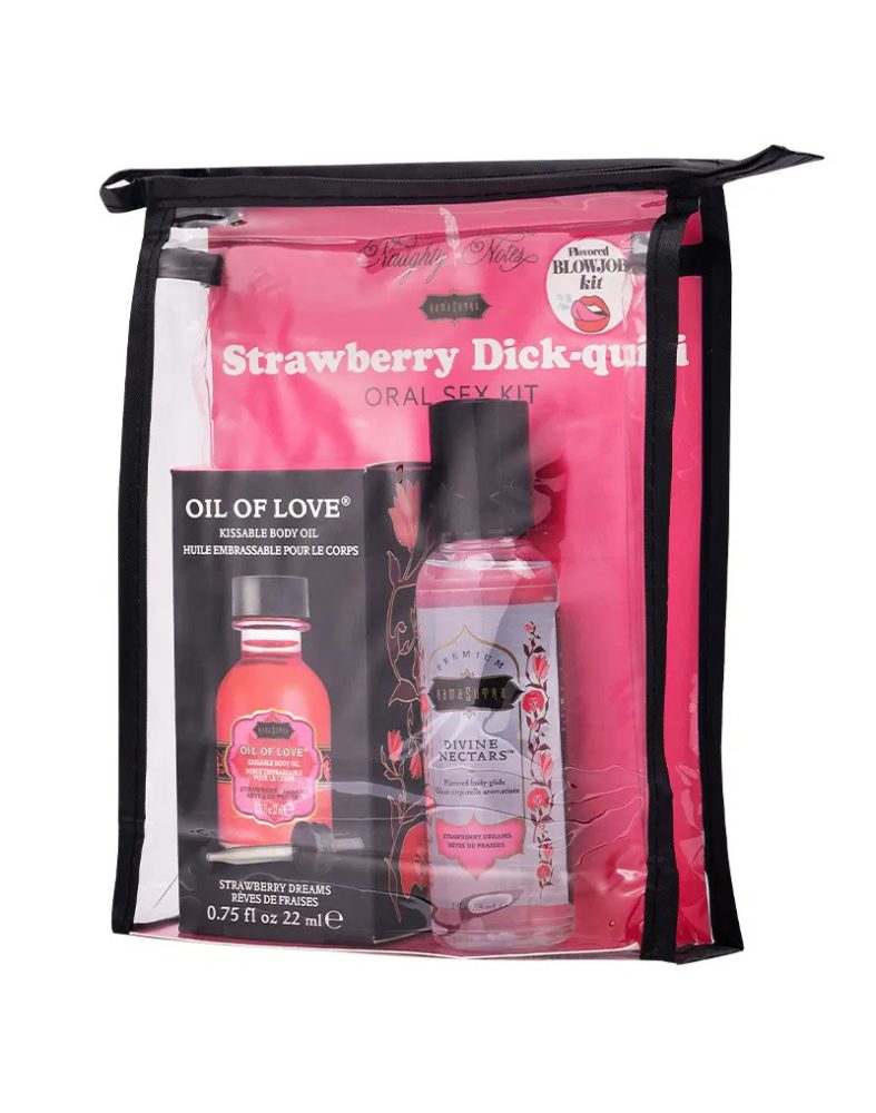 Kama Sutra Oral Sex Cocktail Kit Strawberry Dick-quiri