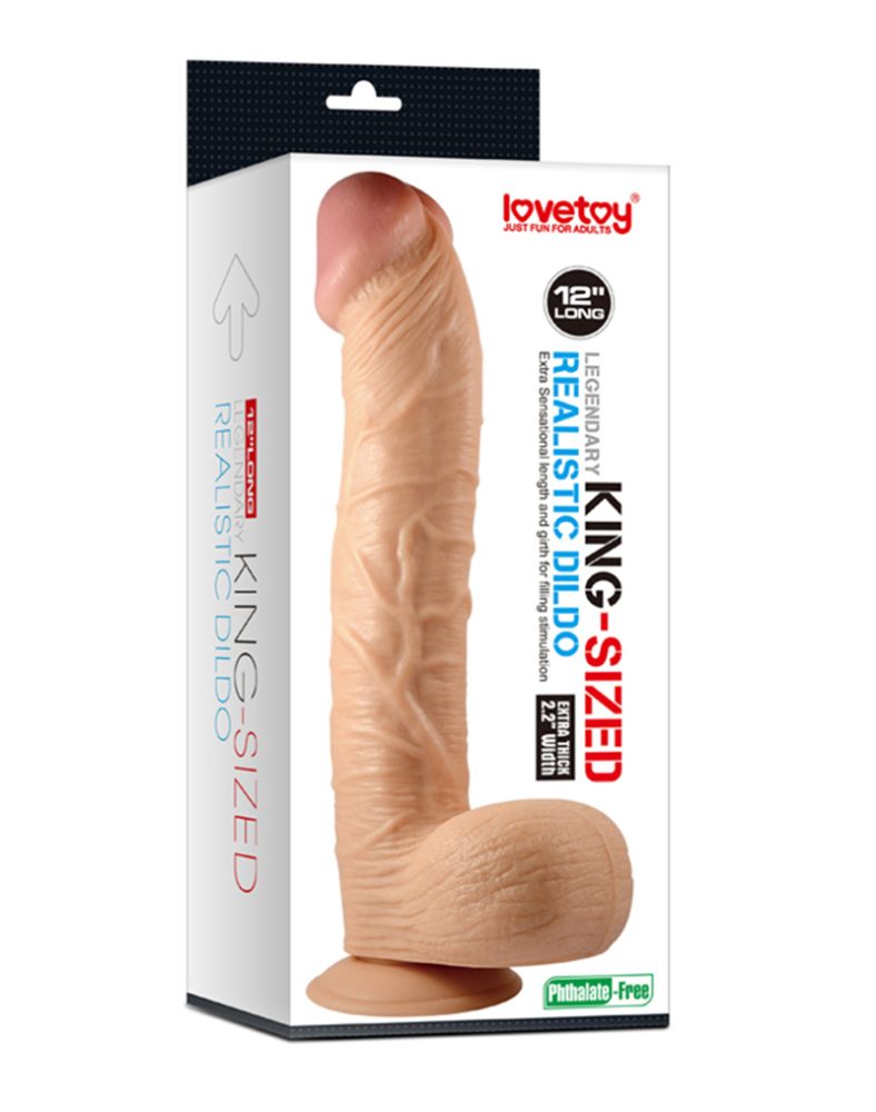 King-Sized Realistic Dildo 12.00"