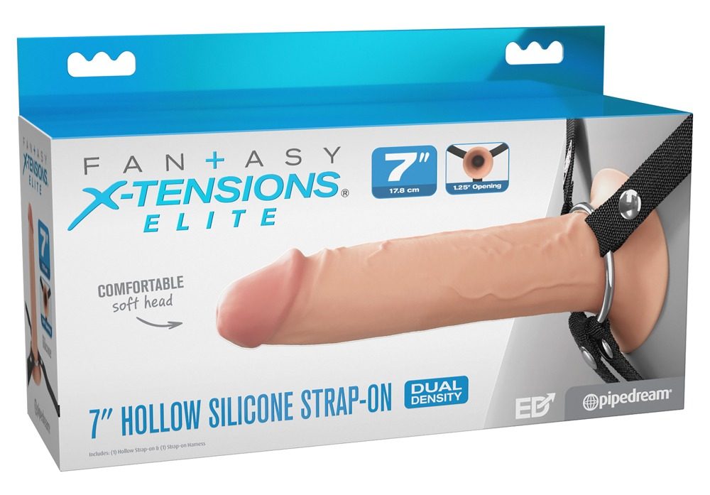 Penishülle ?Hollow Silicone Strap-on? mit Umschnallgurt