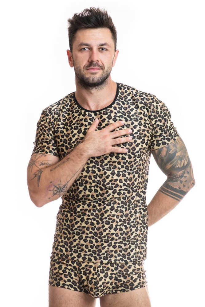 Herren T-Shirt 053556 Leopard