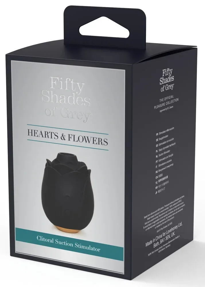 Fifty Shades of Grey Black Rose Silikon-Klitoris Saugstimulator