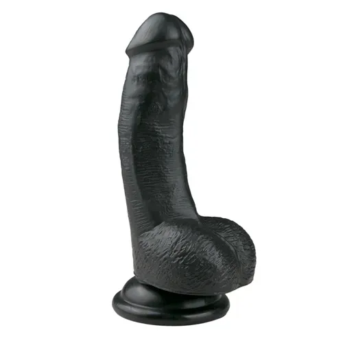 Realistischer Dildo schwarz 15cm