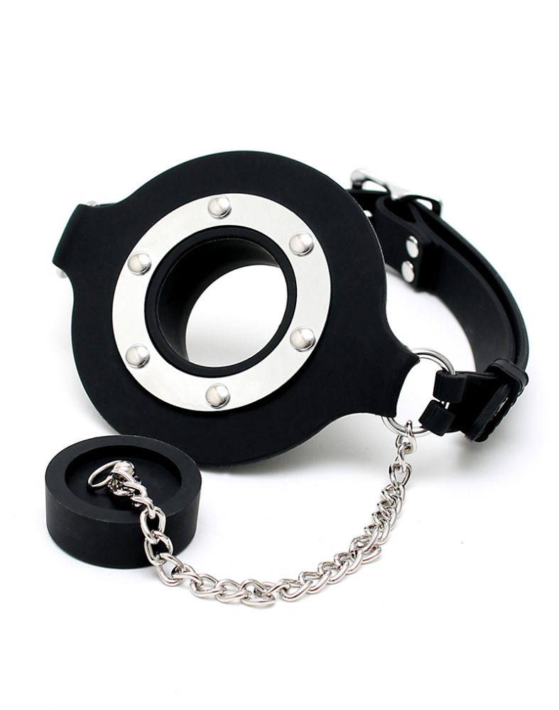 Mouthgag with opening and stopper