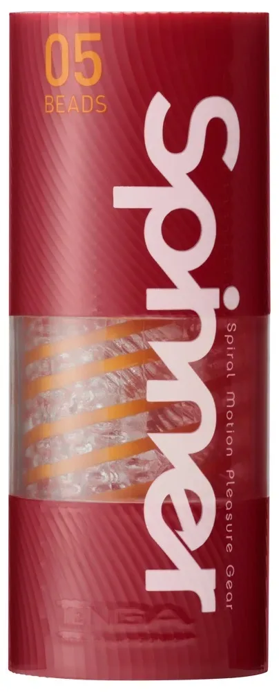 Tenga Spinner 05 Beads Masturbator - Orange - S, Beads  - Amorana