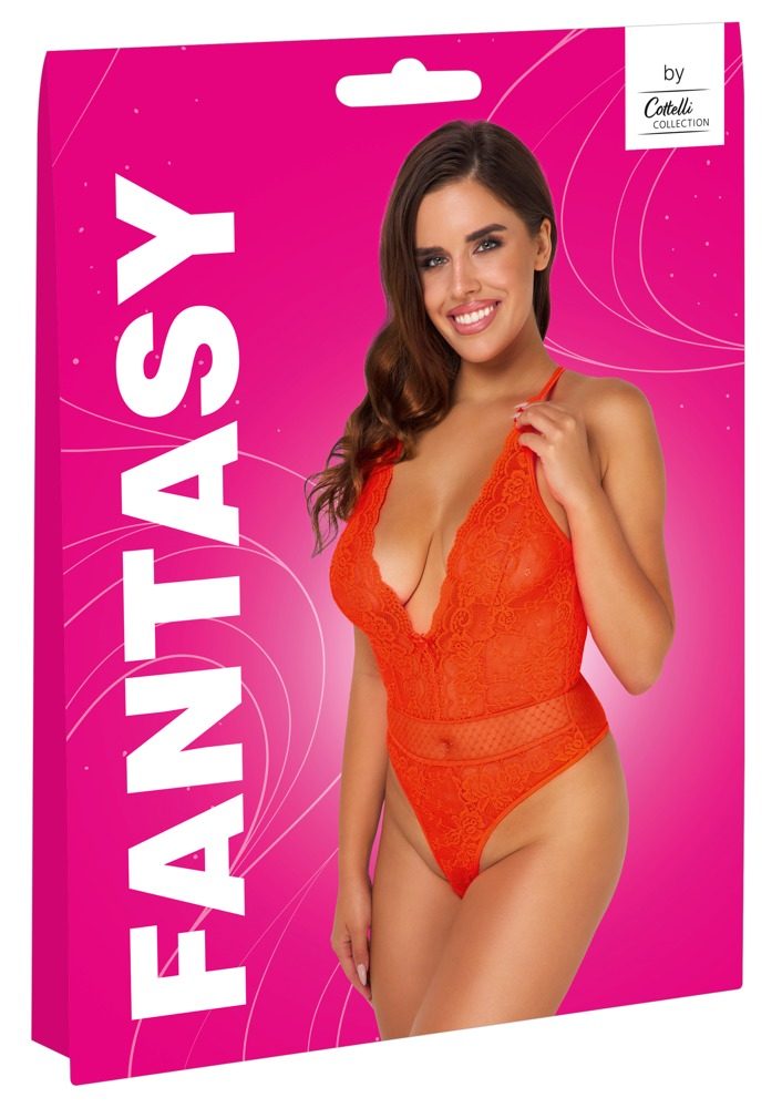 Body in Neonfarbe Korall