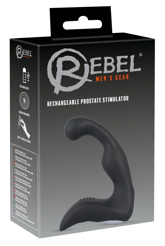 Prostatavibrator ?Rechargeable Prostate Stimulator? mit Perineumreizer