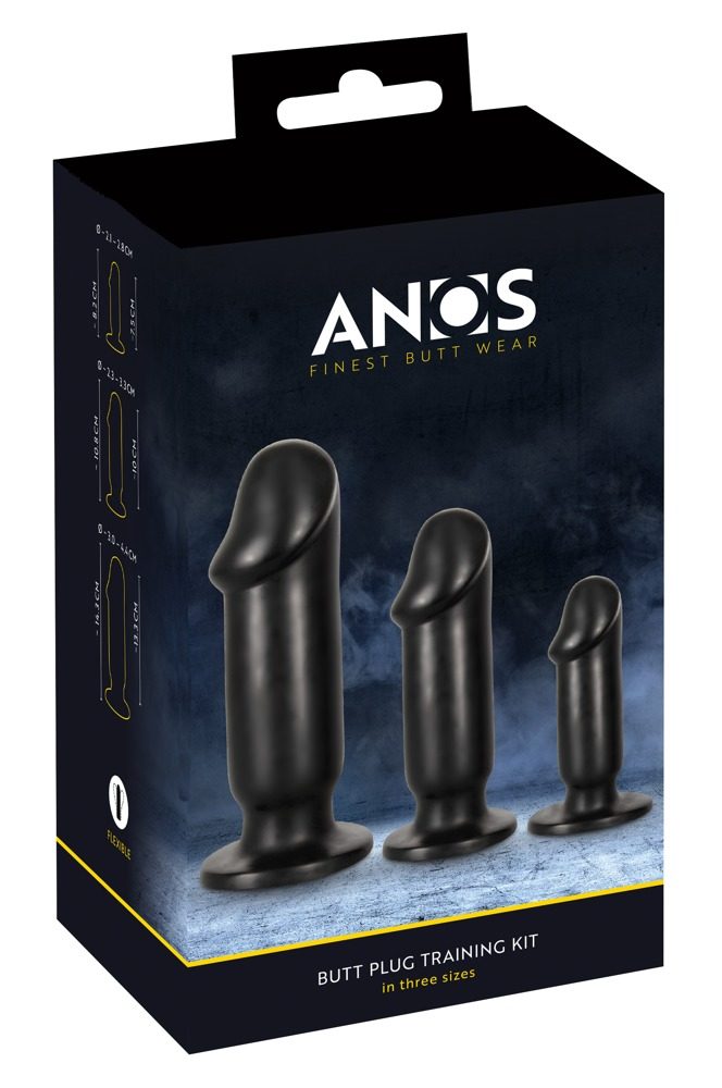 3-teiliges Set ?Butt Plug Training Kit?, verschiedene Größen und Gewichte