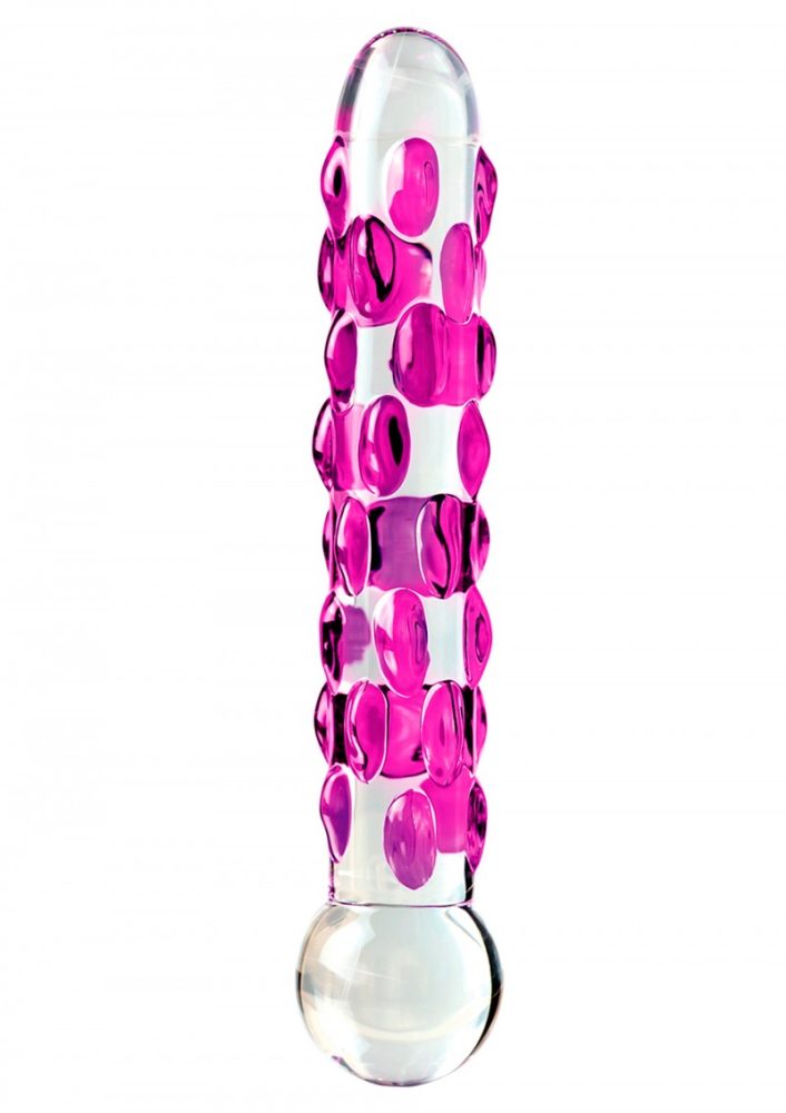 Glasdildo ?No. 7?, 17,8 cm, mit Stimulationsnoppen