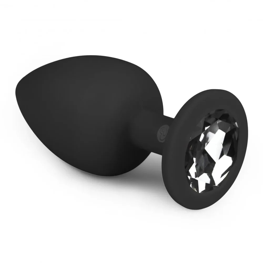 Diamond Butt Plug Black Medium