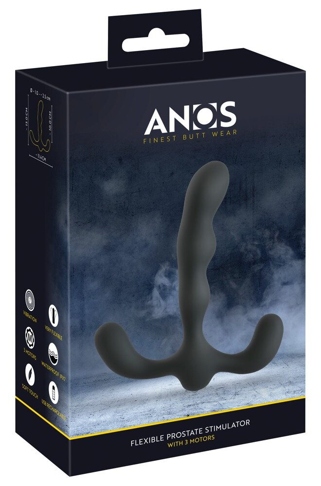 Vibro-Analplug ?Flexible Prostate Stimulator with 3 Motors?
